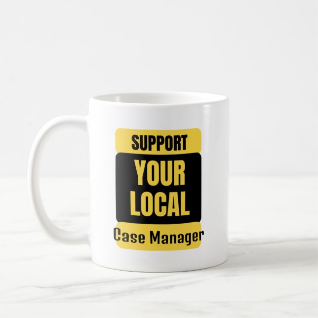 Mug Support de votre responsable de Coque local (Gauche)