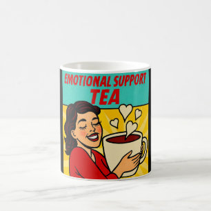 Mug Support émotionnel Tea Retro Pop Art