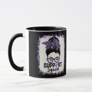 Mug Support Squad Messy Bun Purple Lupus Sensibilisati