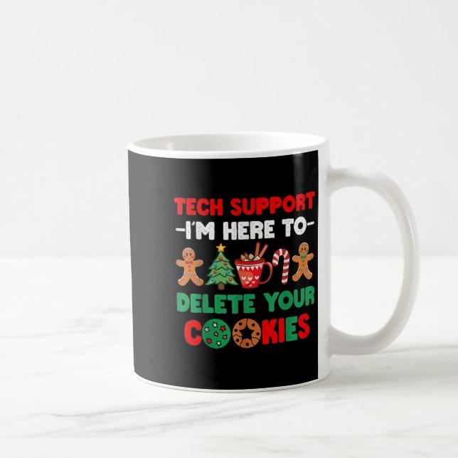 Mug Support Technique De Noël Ici Pour Supprimer Les C (Droite)