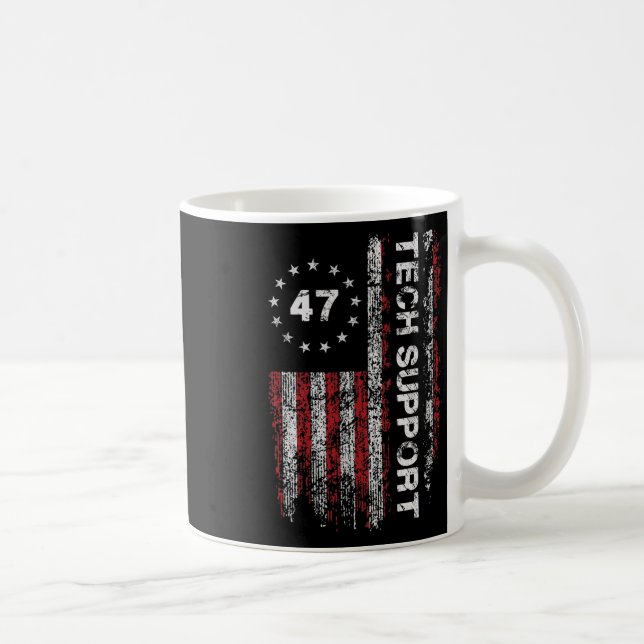 Mug Support Technique Drapeau États-Unis Maison Blanch (Droite)