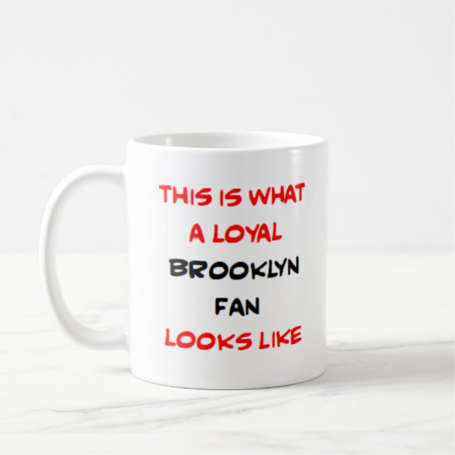 Mug supporter de Brooklyn, loyal (Gauche)