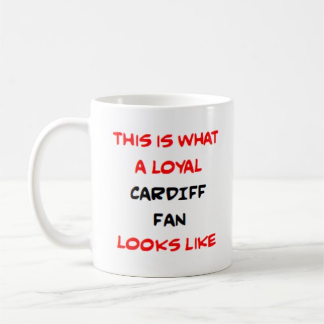 Mug supporter de Cardiff, loyal (Gauche)