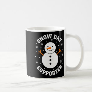 Mug Supporter de journée de neige de Noël Flocon de ne
