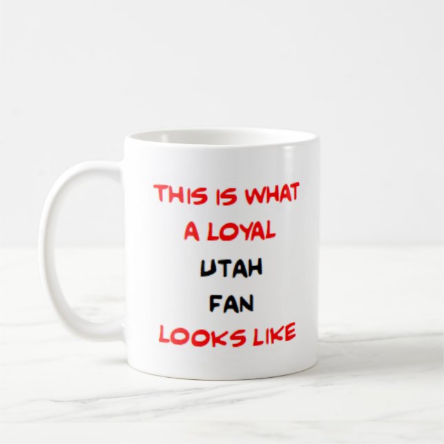 Mug supporter de l'Utah, loyal (Gauche)