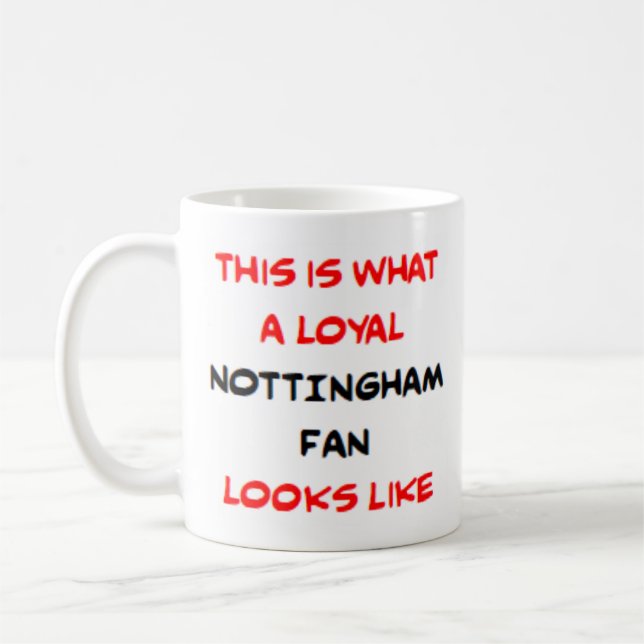 Mug supporter de Nottingham, loyal (Gauche)