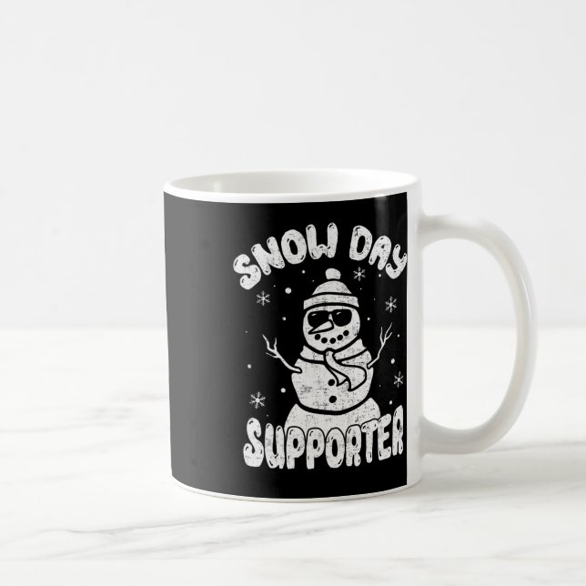 Mug Supporter jour de neige Enseignant Étudiant Snowma (Droite)