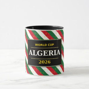 Mug Supporteur de football algérien 2026 avec des moti