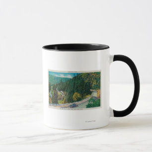 Mug Sur la route à de grands arbres de Santa Cruz