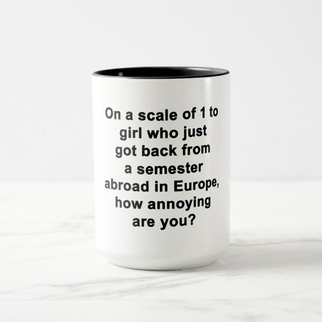 Mug Sur une échelle de 1 à... (Centre)