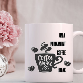 Mug Sur une pause café permanente - Les amateurs de ca