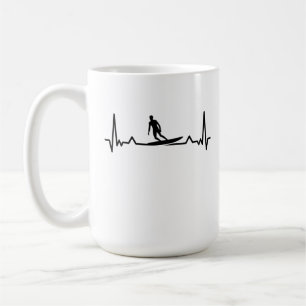 Mug Surf de surf Heartbeat Line Dons Amusants