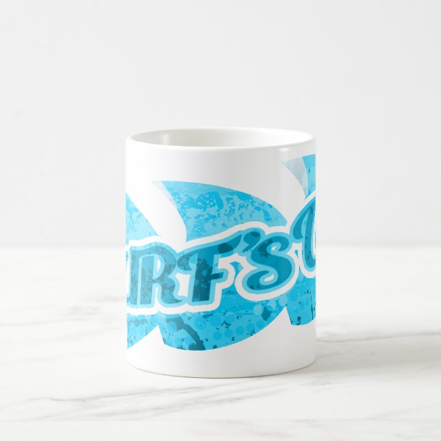 Mug Surf Haut bleu clair vagues surfer sport mufle (Centre)