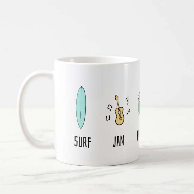 Mug Surf Jam vit dans une Van (Gauche)