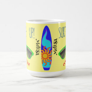 Mug Surf Multicolor Personnalisé Vers Le Haut Café Cla
