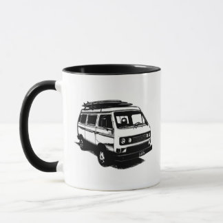 Mug Surf vintage Van avec des planches de surf