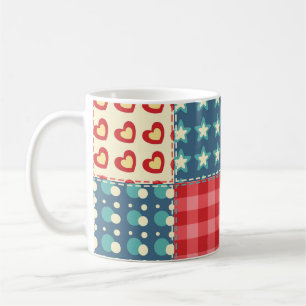 Mug Surface composée vintage : motif arrière - plan pa