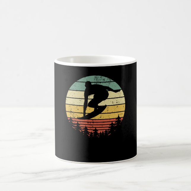 Mug Surfboard Surfboard Surfboard Idée-Cadeau Rétro (Centre)