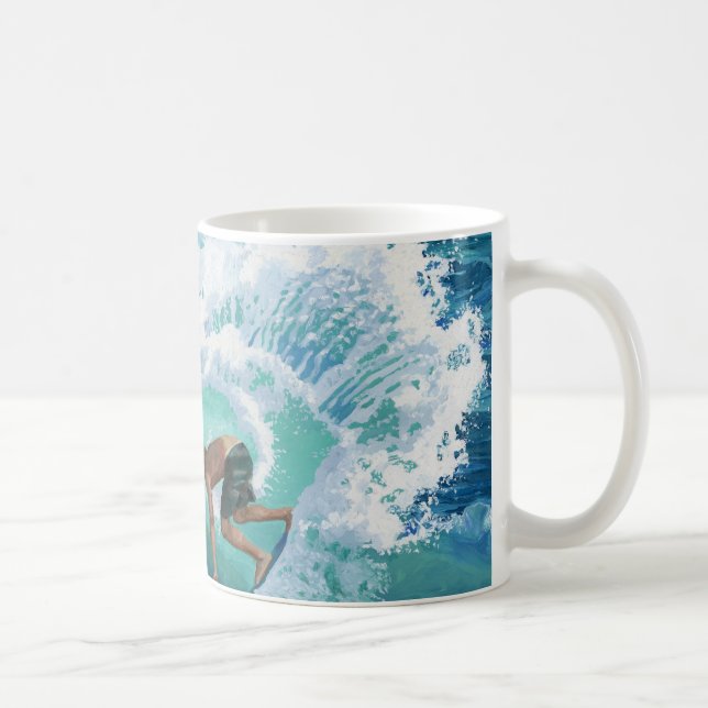 Mug Surfer de Skimboard (Droite)