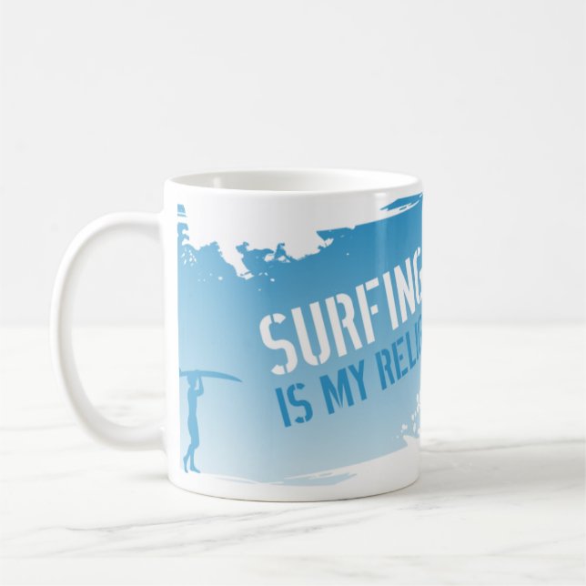 Mug Surfer est ma religion (Gauche)