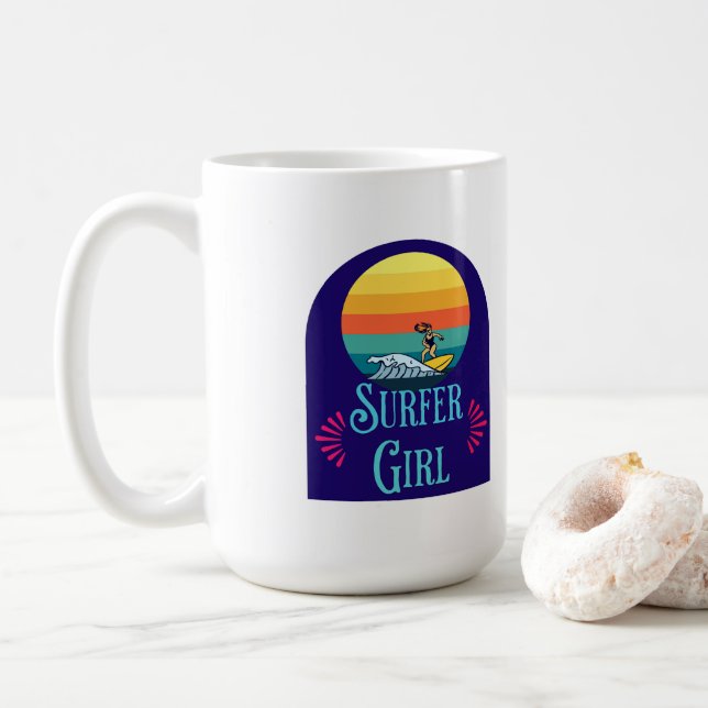 Mug Surfer Girl (Avec donut)