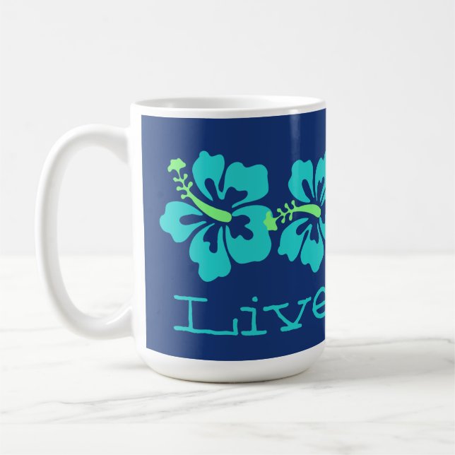 Mug Surfer hawaïen "de Pono vivant" de ketmie d'Aqua (Gauche)