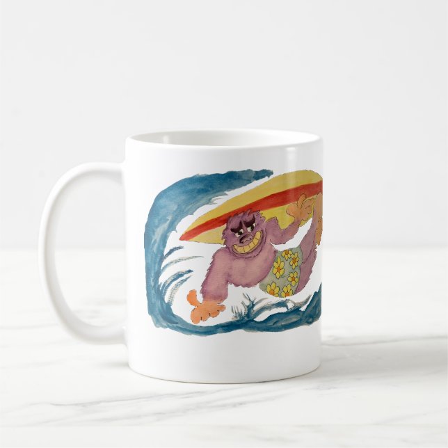 Mug Surfing Gorilla (Gauche)