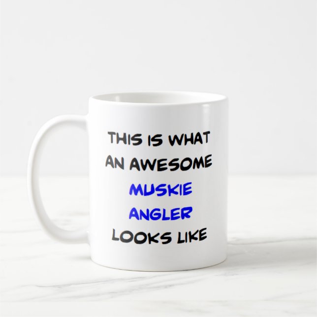 Mug surprenant pêcheur de muskie (Gauche)
