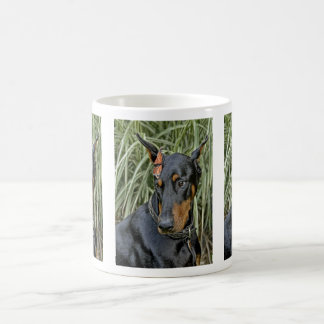 Mug Surprise de papillon de dobermann