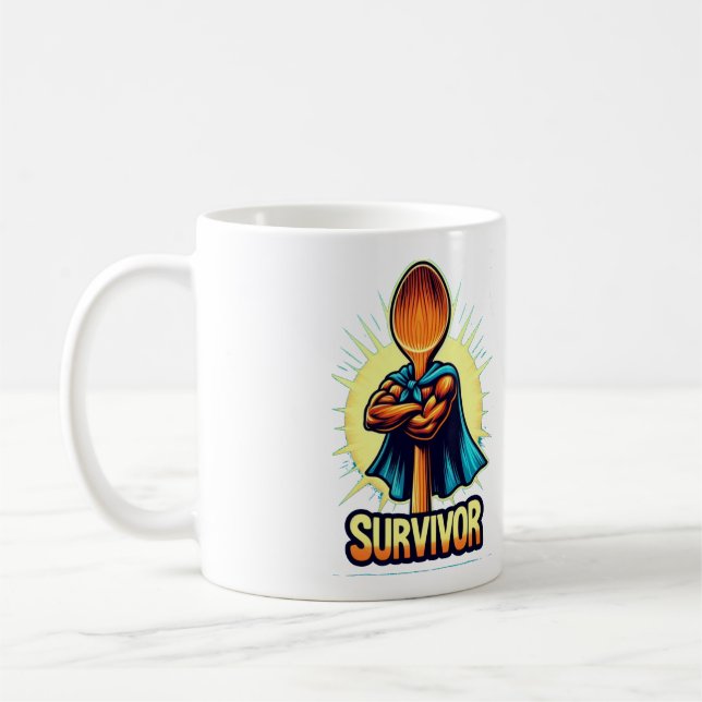 Mug survivant à cuillère en bois (Gauche)