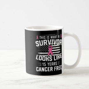 Mug Survivante du cancer du sein depuis 15 ans