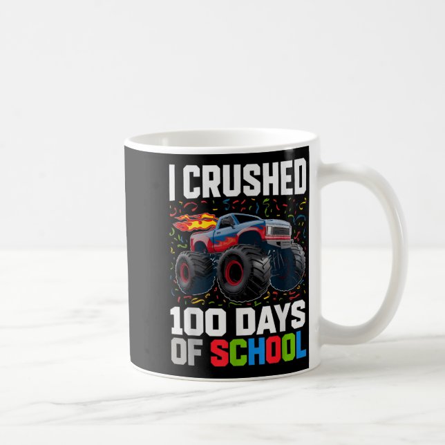 Mug Survived I Crushed 100 Days School Monster 1st Gra (Droite)