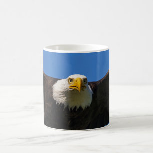 Mug Survol de pygargue à tête blanche de près