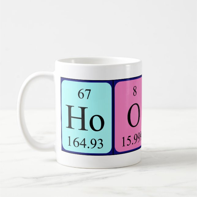 Mug Survoler la taille du nom périodique de la table (Gauche)
