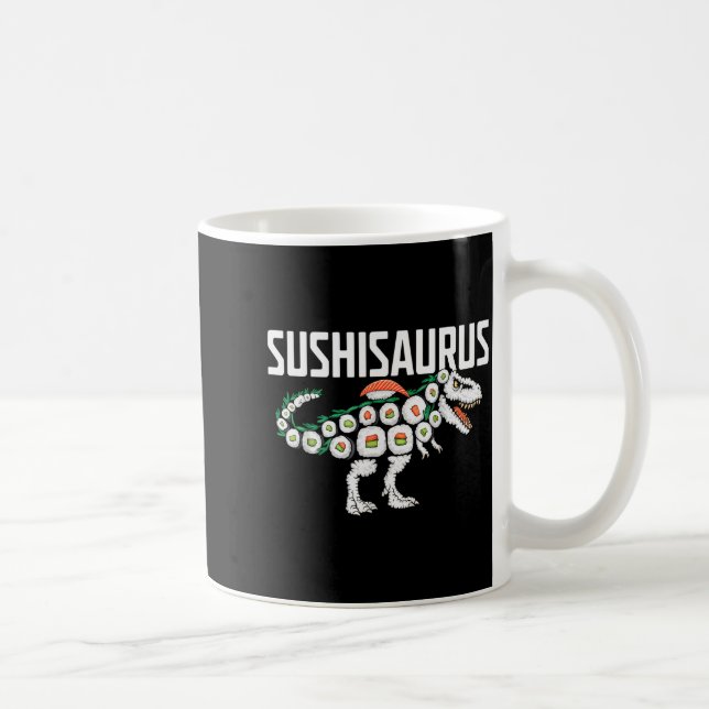 Mug Sushi Dinosaur T-rex Japanese Food Funny Sushi Rol (Droite)