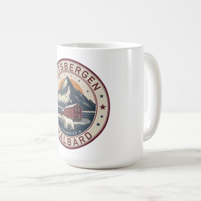 Mug Svalbard Spitsbergen Ours polaire artistique, Norv (Devant droit)