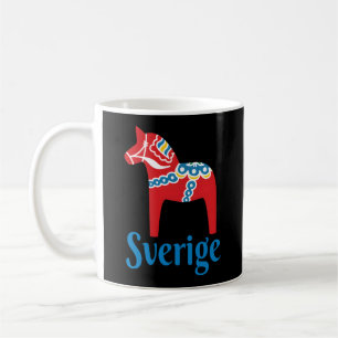 Mug Sverige Suède Dala Horse Dalecarlienne Hors