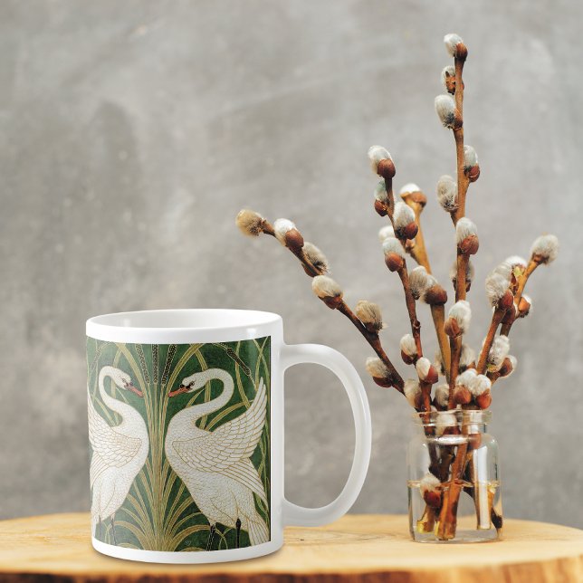Mug Swans Birds Iris Reeds Walter Crane (Créateur téléchargé)