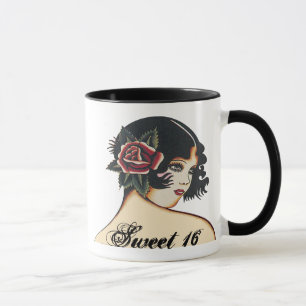 Mug Sweet 16 fille Vintage