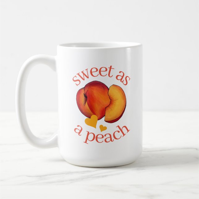 Mug Sweet as a Peach Ripe Georgia Pache Fruit (Gauche)