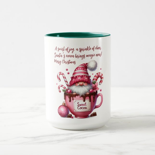 Mug Sweet Cocoa Santa Gnome (Centre)