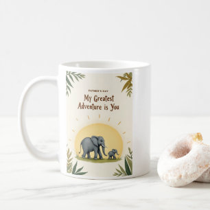 Mug Sweet Elephant Fête des pères Ma plus grande avent