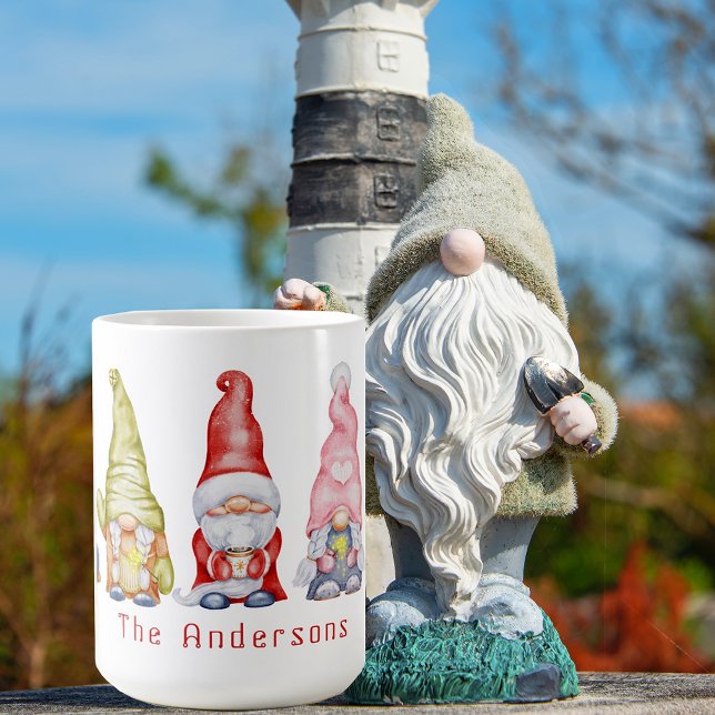 Mug Sweet Gnome Nom de famille Vacances (Sweet Gnome Family Name Holiday Coffee Mug)