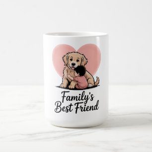 Mug Sweet Golden Retriever Dog "Le meilleur ami de la