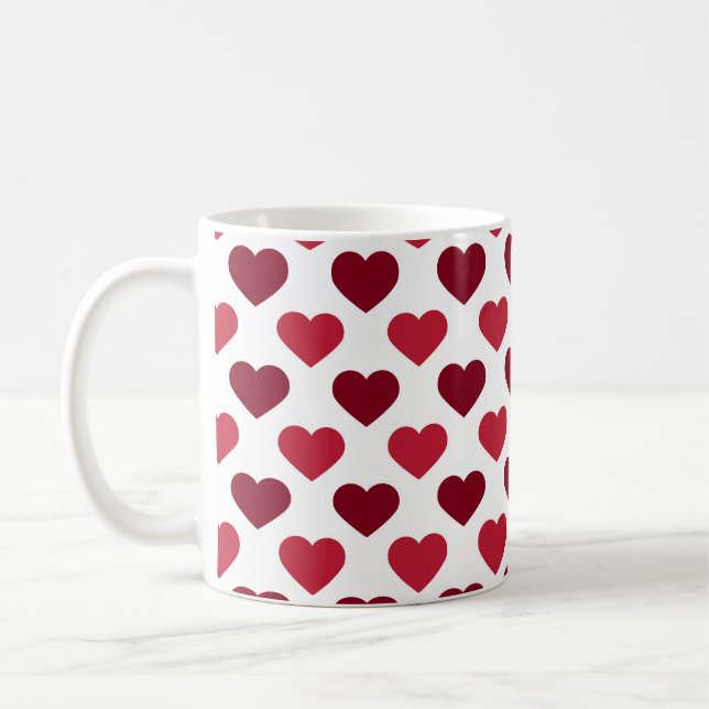 Mug Sweet Hearts sur blanc mignon cadeau d'amour (Gauche)