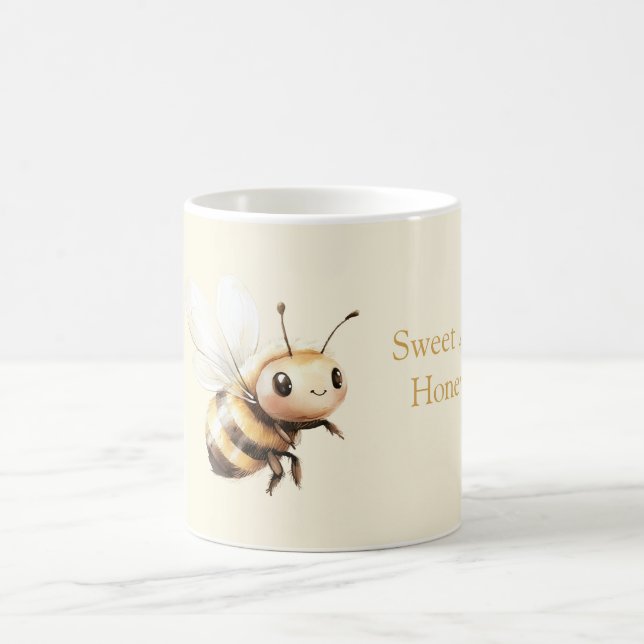 Mug Sweet Honey Cute Happy Bee (Centre)
