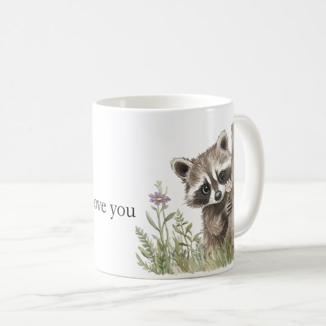 Mug Sweet Love Raccoon (Devant droit)