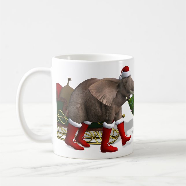 Mug Sweet Santa Claus Elephant (Gauche)