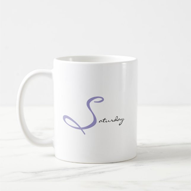 Mug Sweet Saturday Relax & Recharge Home Cafe Decor (Gauche)