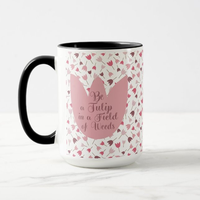 Mug Sweet Simple Tulip Motif rose, toutes les directio (Gauche)